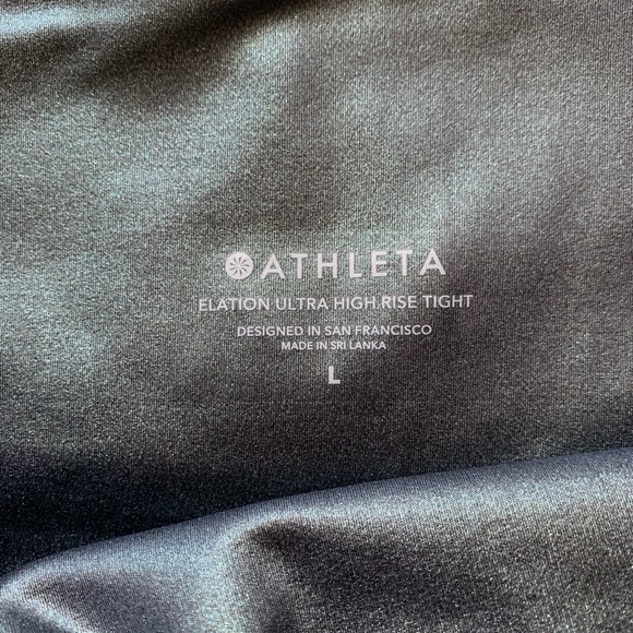 🎁Athleta Ultra High Rise Elation Shimmer Tight- Teal-S/L🎁 - Picture 11 of 16